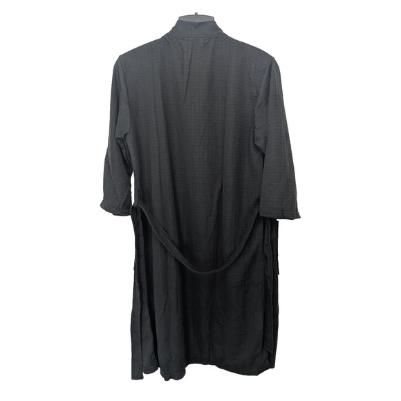 Womens Lightweight Robe Black Size Large Spa Pool Beach Cover Up - Picture 4 of 6